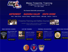 Tablet Screenshot of massfirearmstraining.com